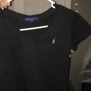 Ralph Lauren black v-neck T